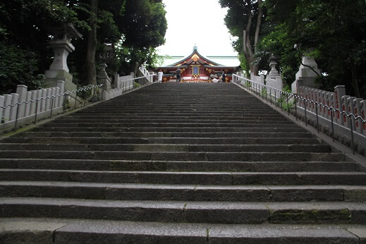 日枝神社の男坂の写真