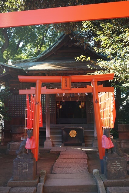 阿那稲荷神社の鳥居の上社の写真