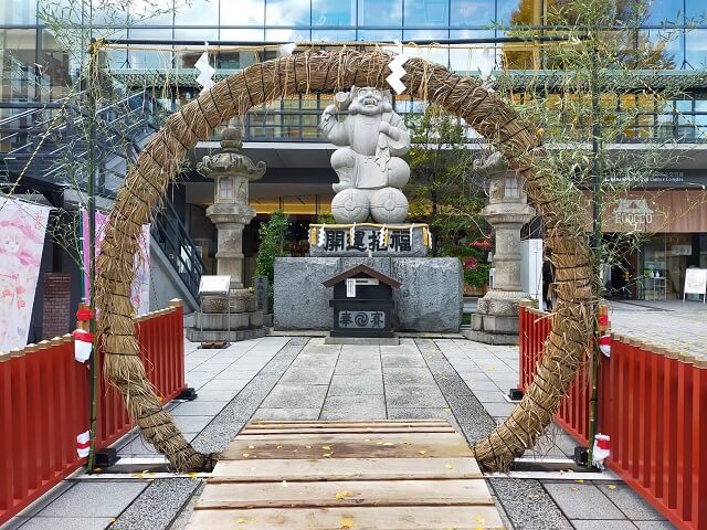 神田神社の大黒様茅野輪の写真