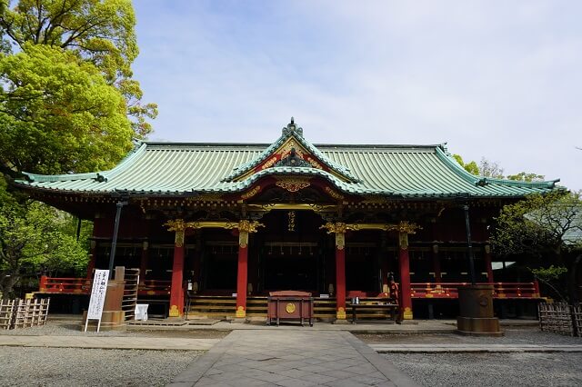 根津神社の社殿の写真