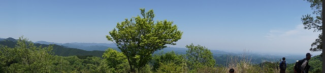 岩茸石山の山頂からの景色